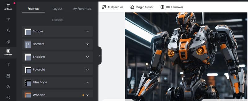 フレームを追加