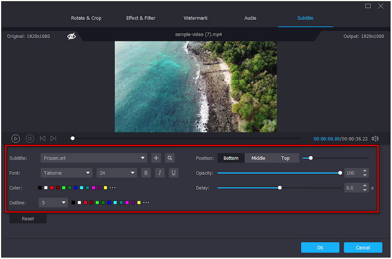 字幕をカスタマイズする