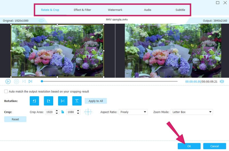 ProRes を編集 Vidmore 設定