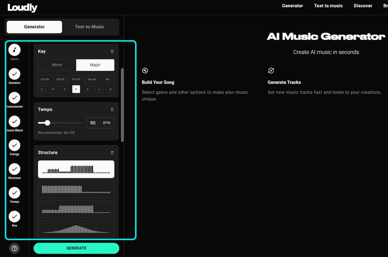 Beatoven AI 音楽ジェネレーター