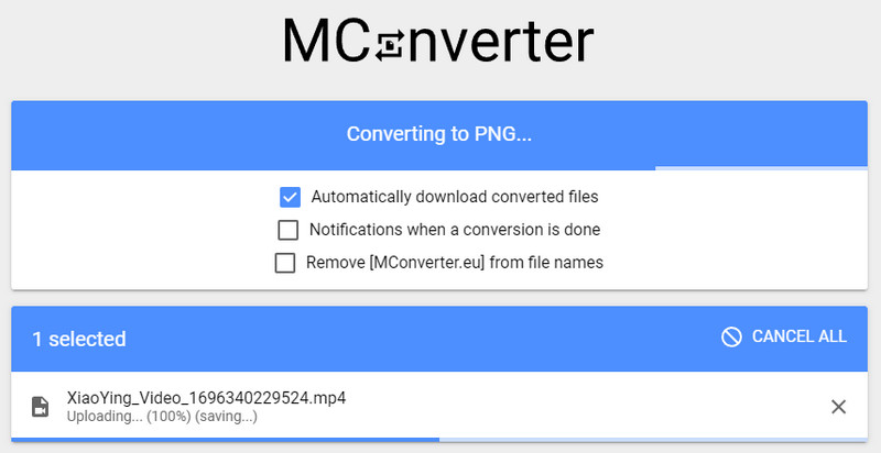 MConverter MP4からPNGコンバーター