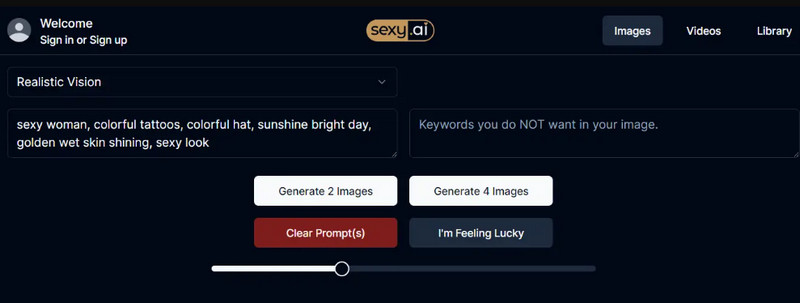 NSFWジェネレーター Sexy