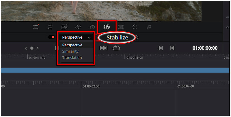 希望のモードを選択する