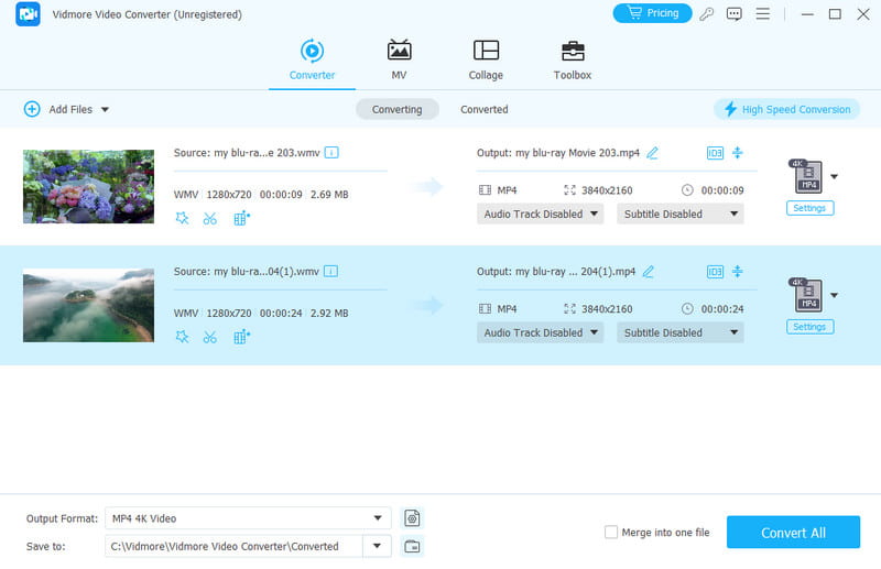 WMVコンバーター Vidmore