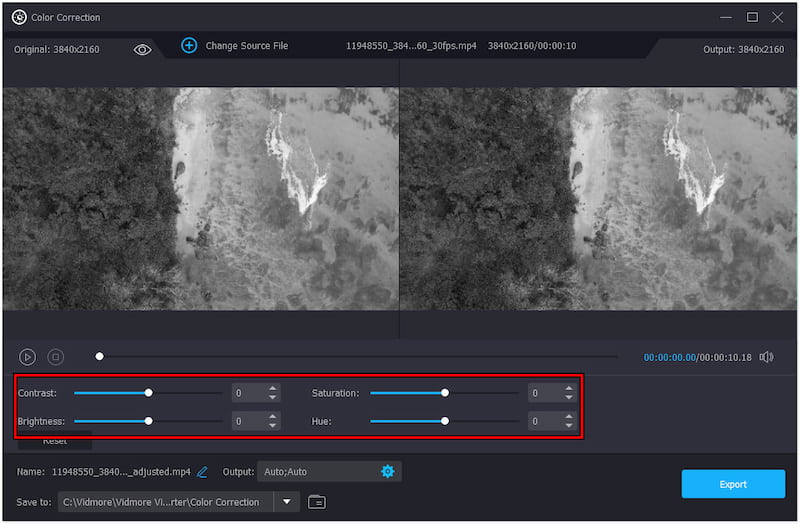 ビデオ効果を調整