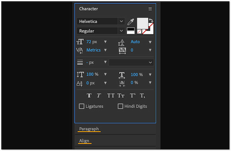 追加したテキストをカスタマイズ