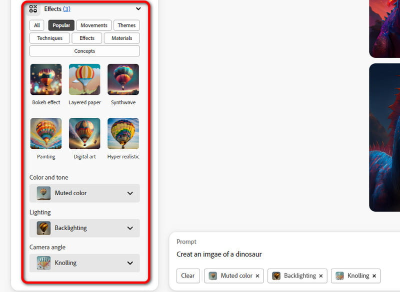 生成画像を編集