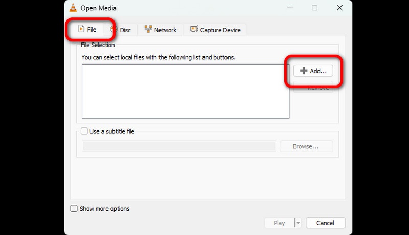 ファイルタブ 動画を追加