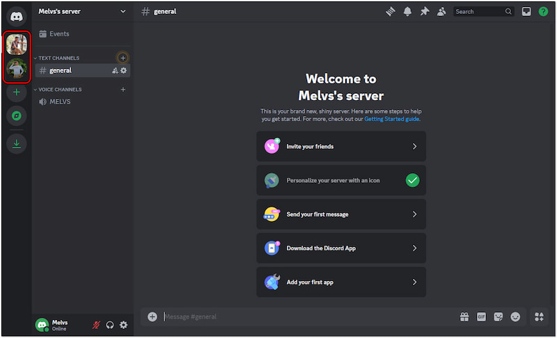 任意のサーバーに参加