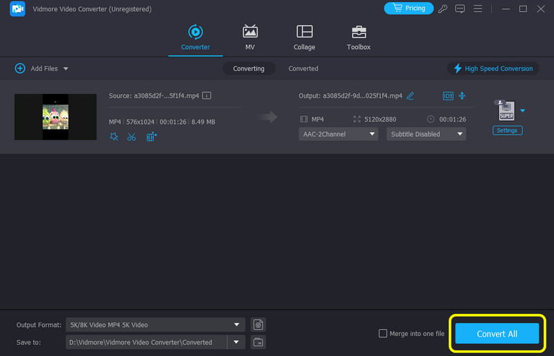 動画を保存 – Vidmore
