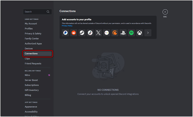 連携オプションを選択