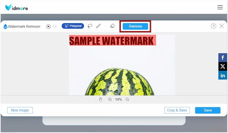 透かし削除を開始