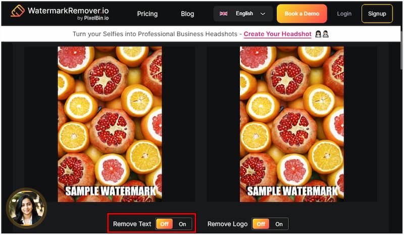 ツールをオンに切り替え