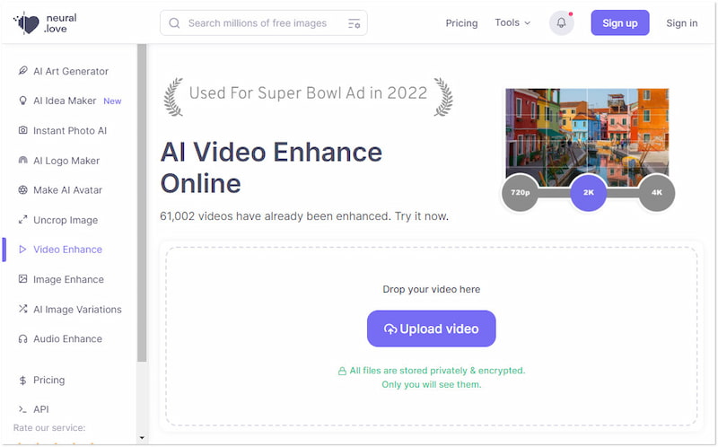 白黒動画をアップロード