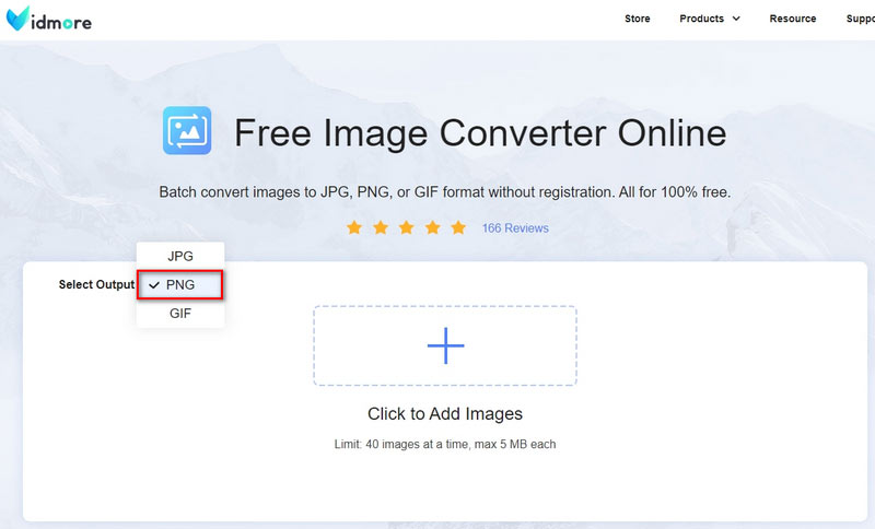 Vidmore Image Converter 出力先を選択