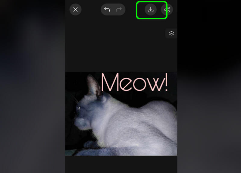 Picsart で編集画像を保存