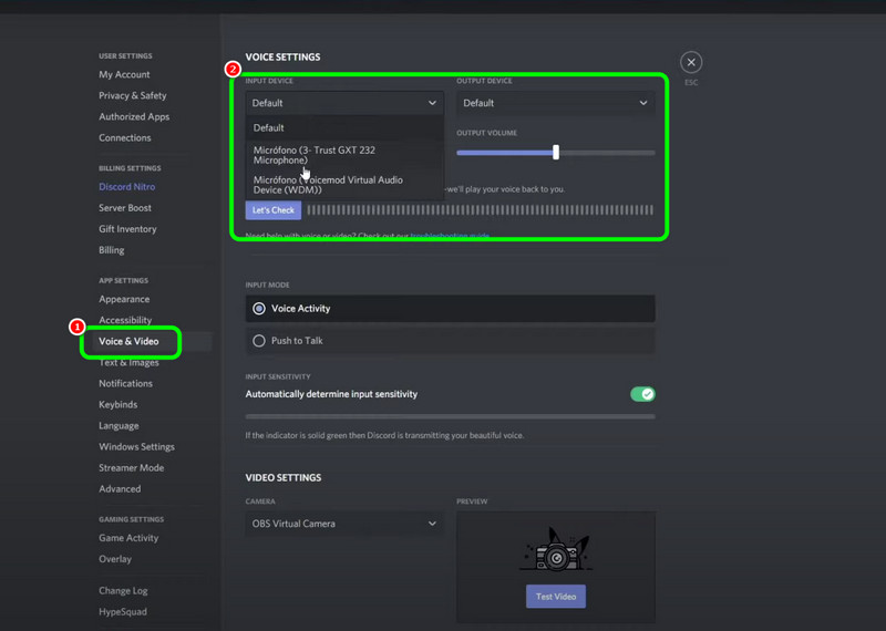 Voice & Video 入出力デバイス