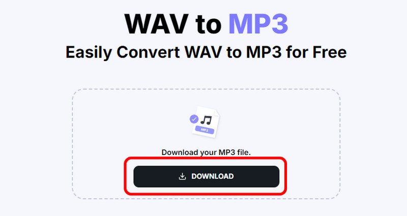 「ダウンロード」をクリックして変換後のファイルを保存