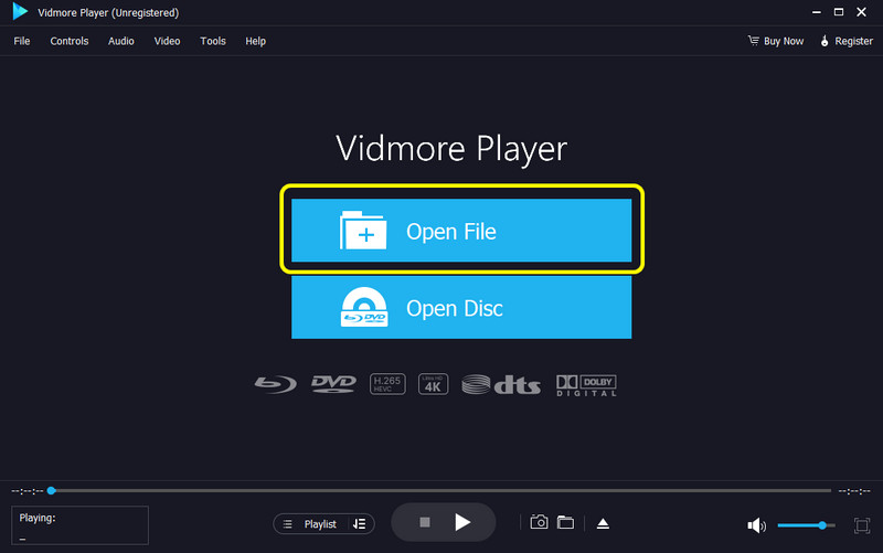 Open File Vidmore