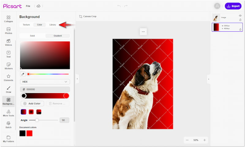 新しい背景にアクセス
