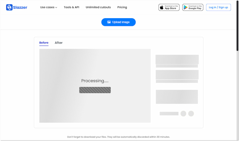 画像処理を開始