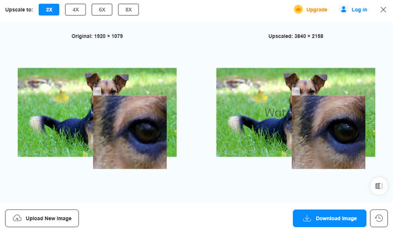Vidmore Free Image Upscaler Online で写真サイズを変更
