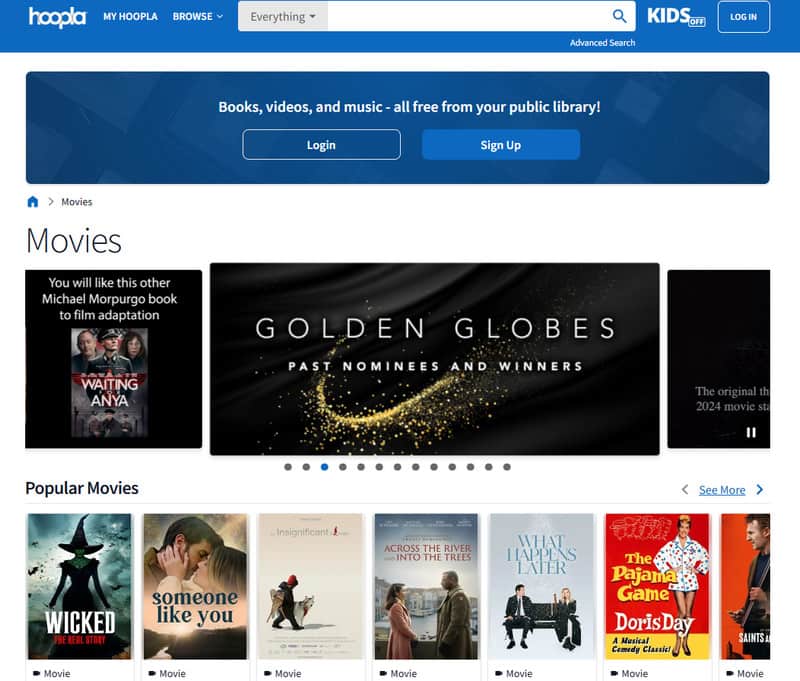 Hoopla ダウンロードサイト