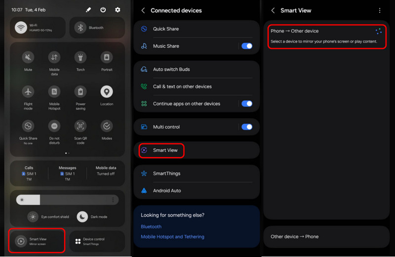 Roku向けAndroid画面ミラーリング