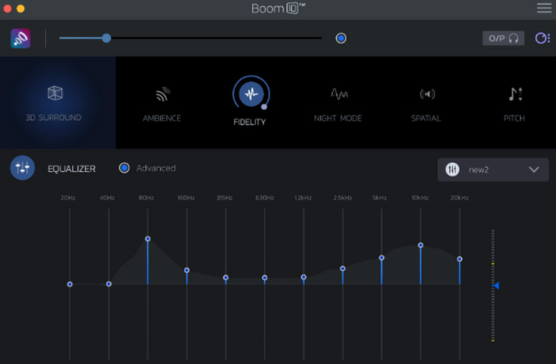 Boom3D イコライザー