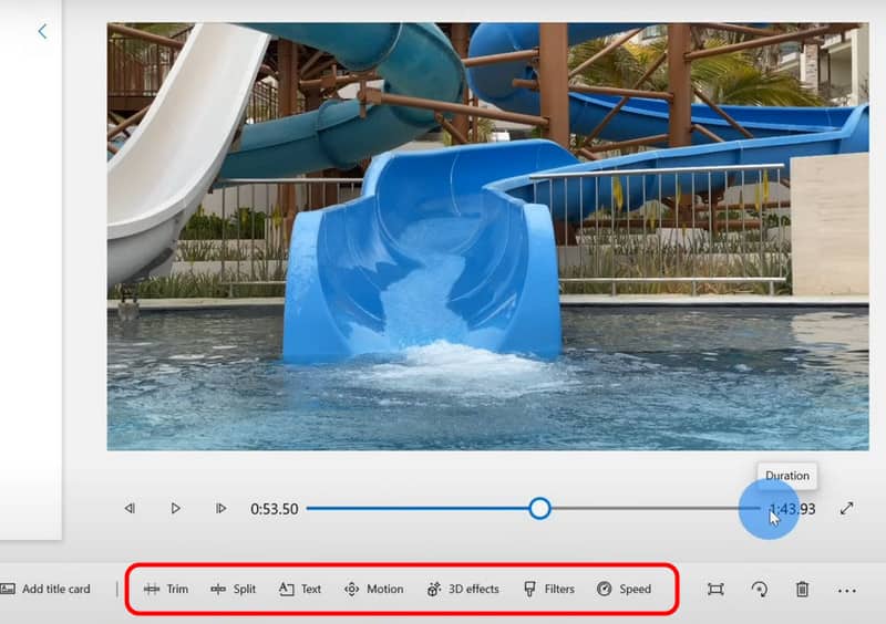 動画を編集 フォト アプリ
