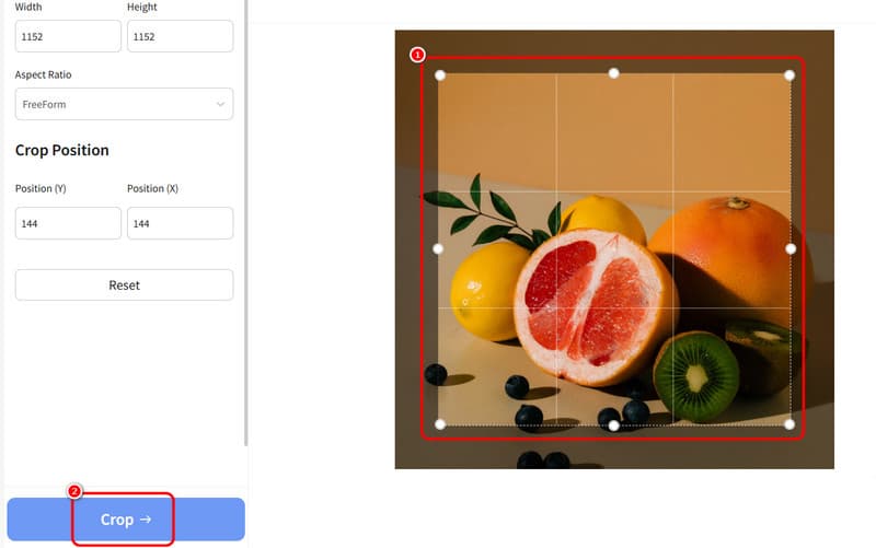 Image Resizerで画像をトリミングして保存
