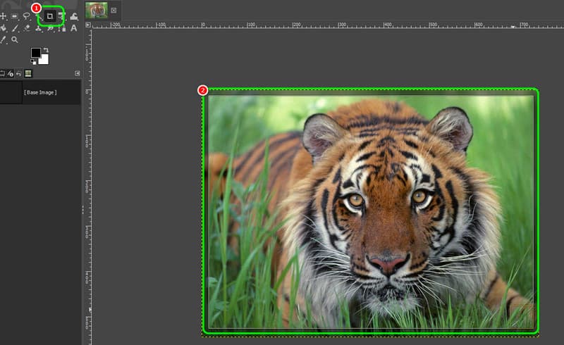 GIMPで画像をトリミングする