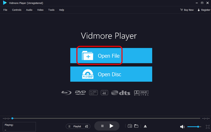 ファイルを開く：MP4 または M4V を開く