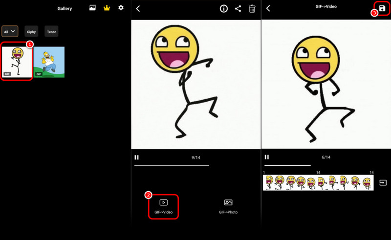 GIFを選択 Video Save
