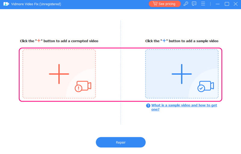破損した MP4 を追加 Vidmore