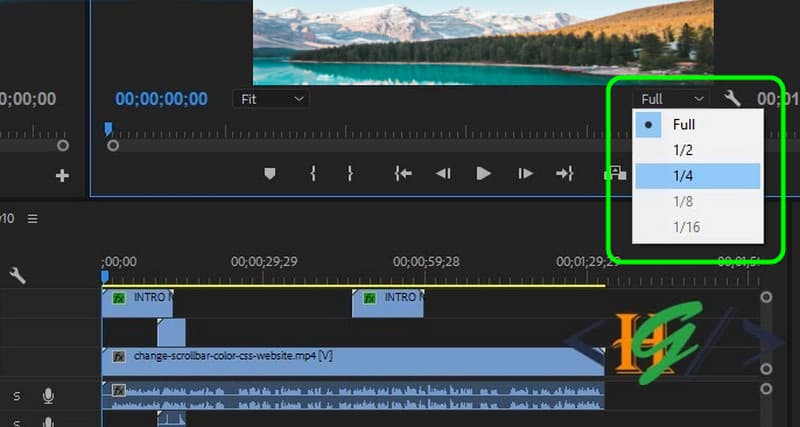 再生解像度を下げる