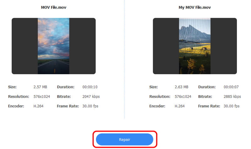 動画の修復処理