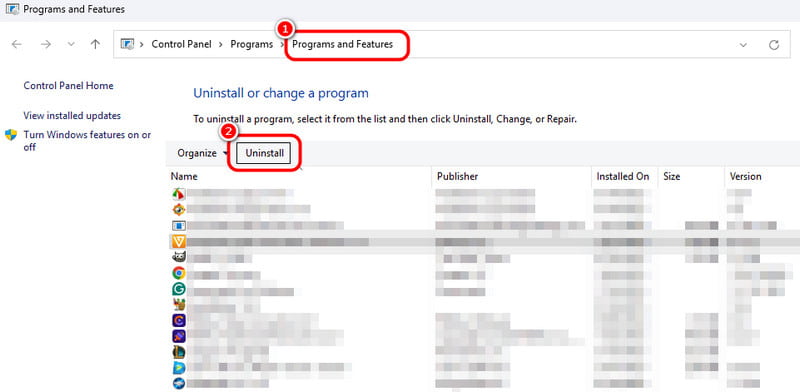 Nero コーデックをアンインストールする