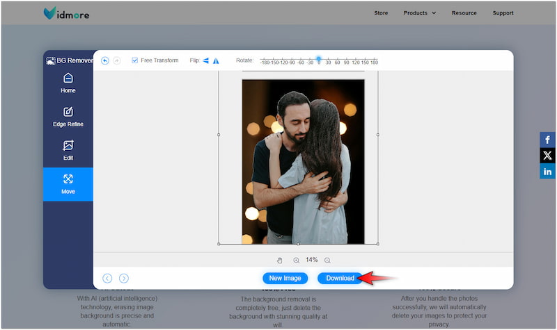 最終画像をダウンロード