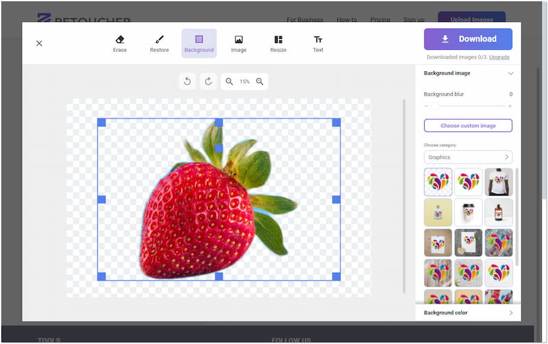 Retoucher 無料透過背景メーカー