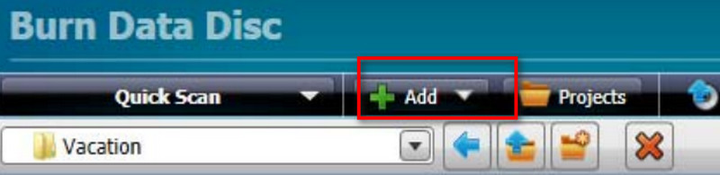 Roxio ファイル追加