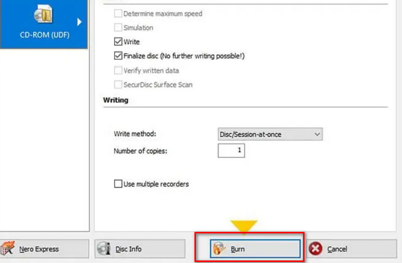 Windows 10 の書き込み