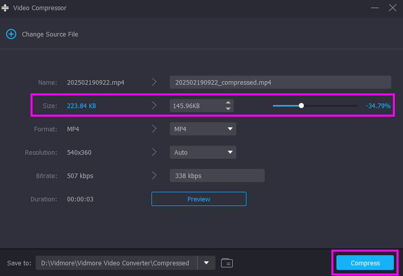 大容量動画の圧縮
