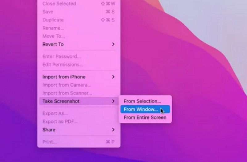 プレビューでキャプチャ