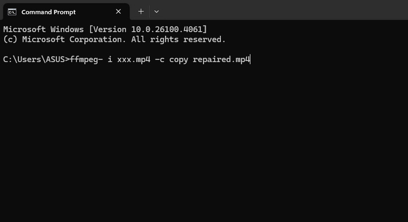 FFmpegで動画を修復