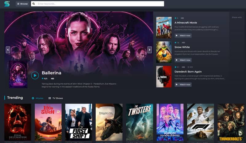 SFlix 映画ストリーミングサイト