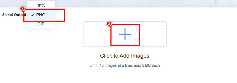 PNG を選択 SVG ファイルを追加 Vidmore