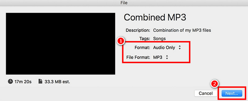 音声ファイルを結合する（iMovie）