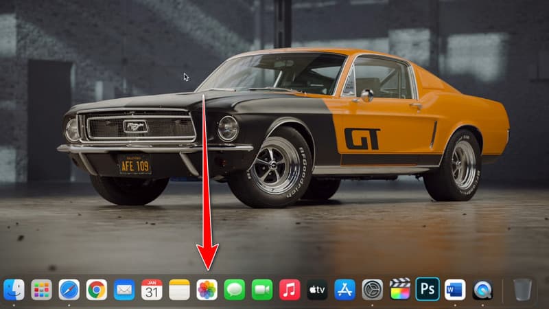 写真アプリをクリック