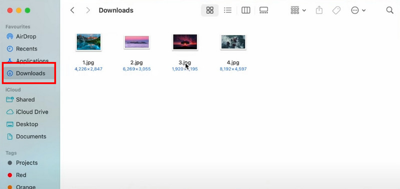 Finderでフォルダへ進む